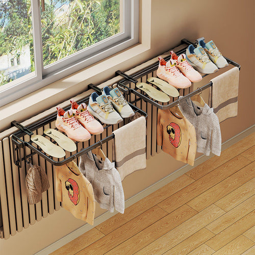 Radiator-Top Zusammenklappbarer Schuh- und Wäsche-Trockenständer