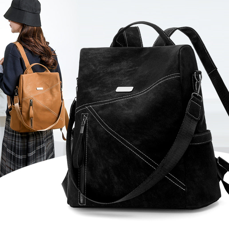 Multi-Funktionaler Leder-Rucksack Karnz