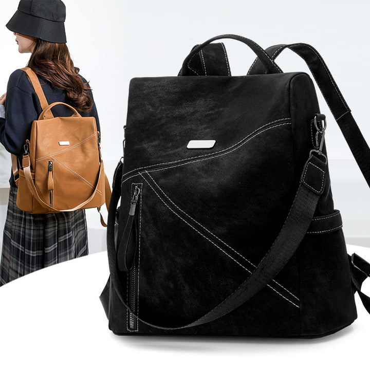 Multi-Funktionaler Leder-Rucksack Karnz