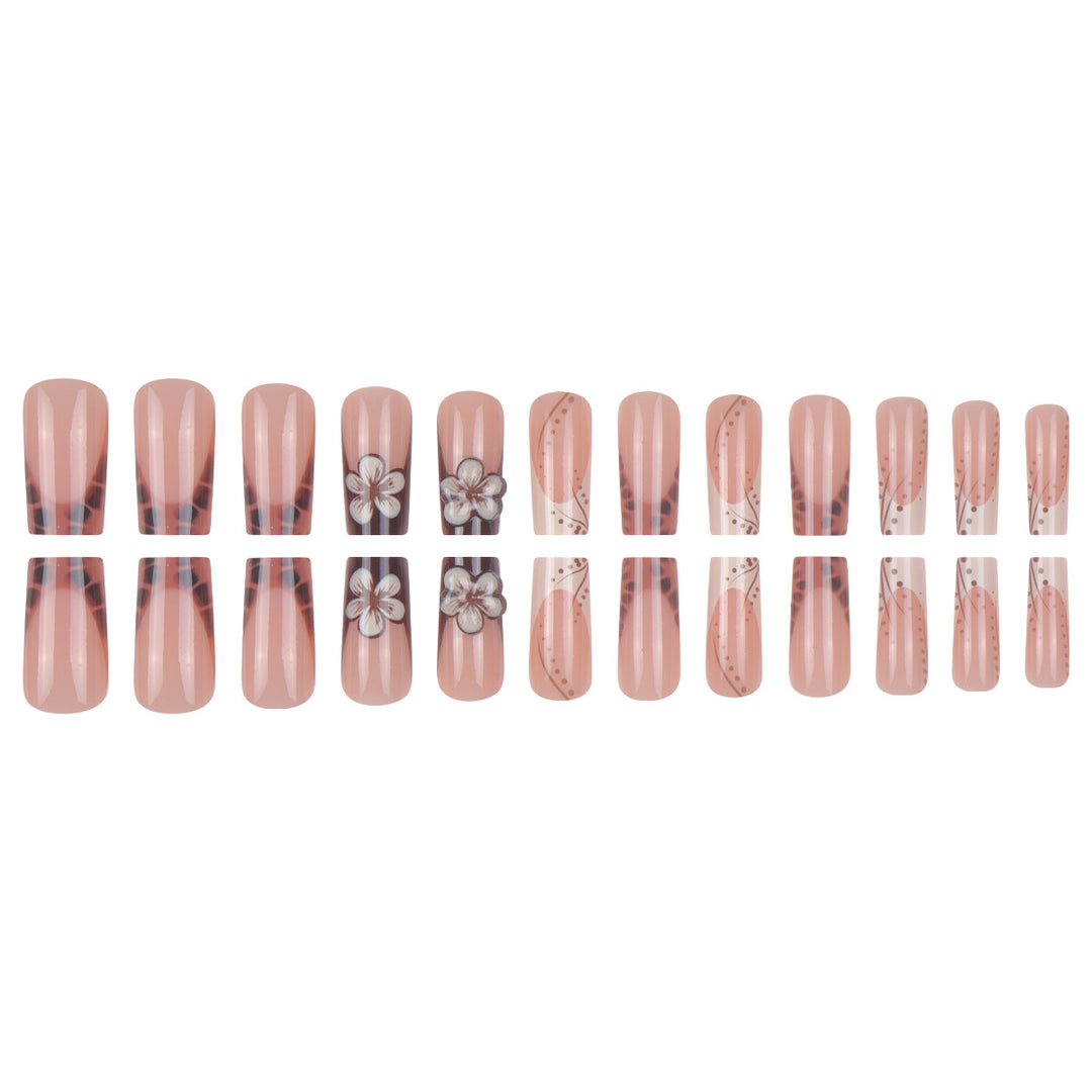 Floral Design Press-On Nails Karnz