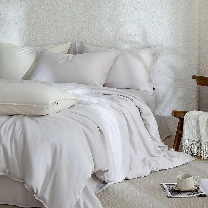 Atmungsaktives Premium-Bettwäsche-Set aus gekämmter Baumwolle mit Hotel-Qualität-Bezug
