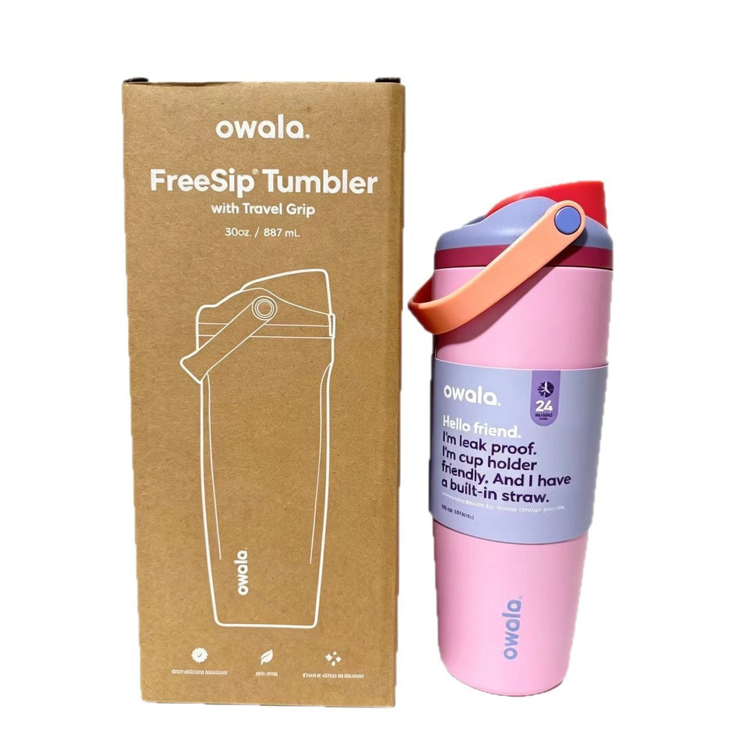 Unisex Trinktumbler mit integriertem Strohhalm und auslaufsicherem Design Karnz