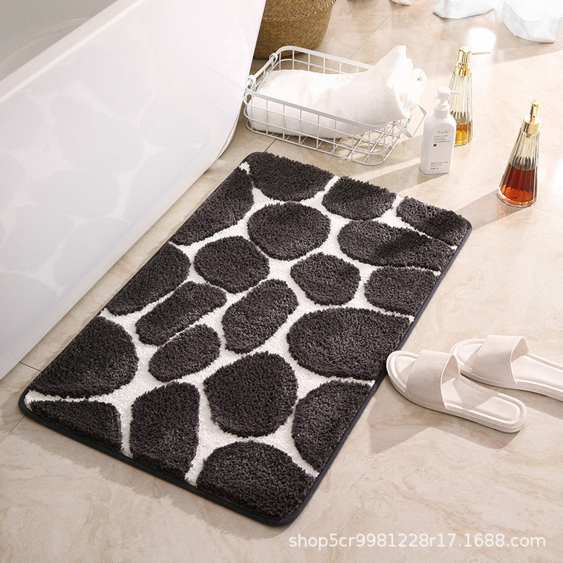 Giraffe-Print-Plüsch-Badezimmerteppich