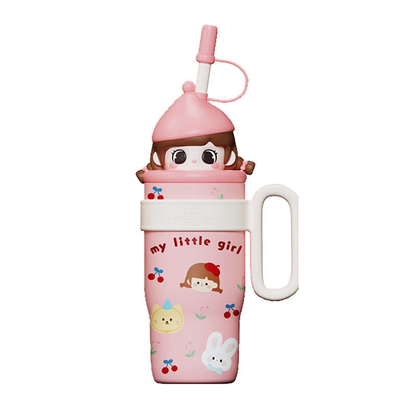 Damen Verspielte Trinkflasche mit Tiermotiv Karnz