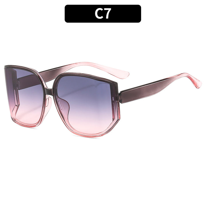 Moderne geometrische übergroße Sonnenbrille