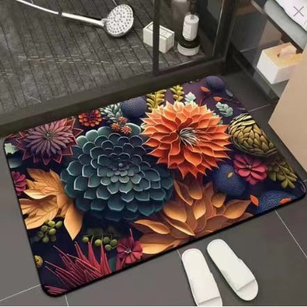 Blumenmotiv Komfortbereichsmatte Karnz