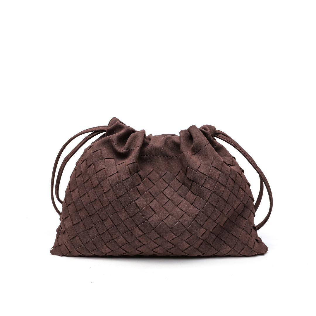 Woven Drawstring Schultertasche Karnz