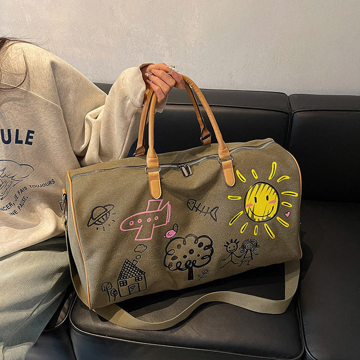 Künstlerische Kritzel Reise Duffle Tasche Karnz