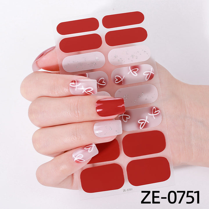 Künstlerische Nagelkunst-Wickel