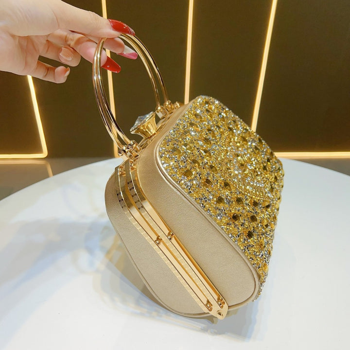 Herzförmige Kristall Abendhandtasche