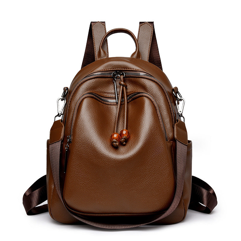 Premium Leder Reise Rucksack Karnz