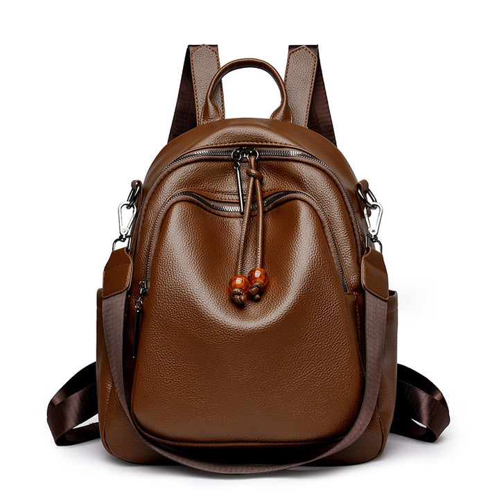 Premium Leder Reise Rucksack Karnz