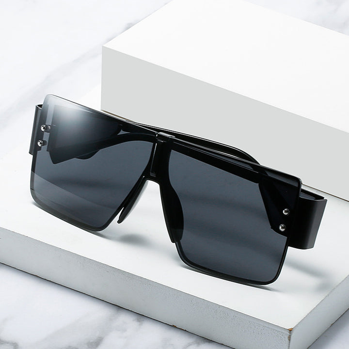 Damen trendige oversized Sonnenbrille mit futuristischem Design Karnz