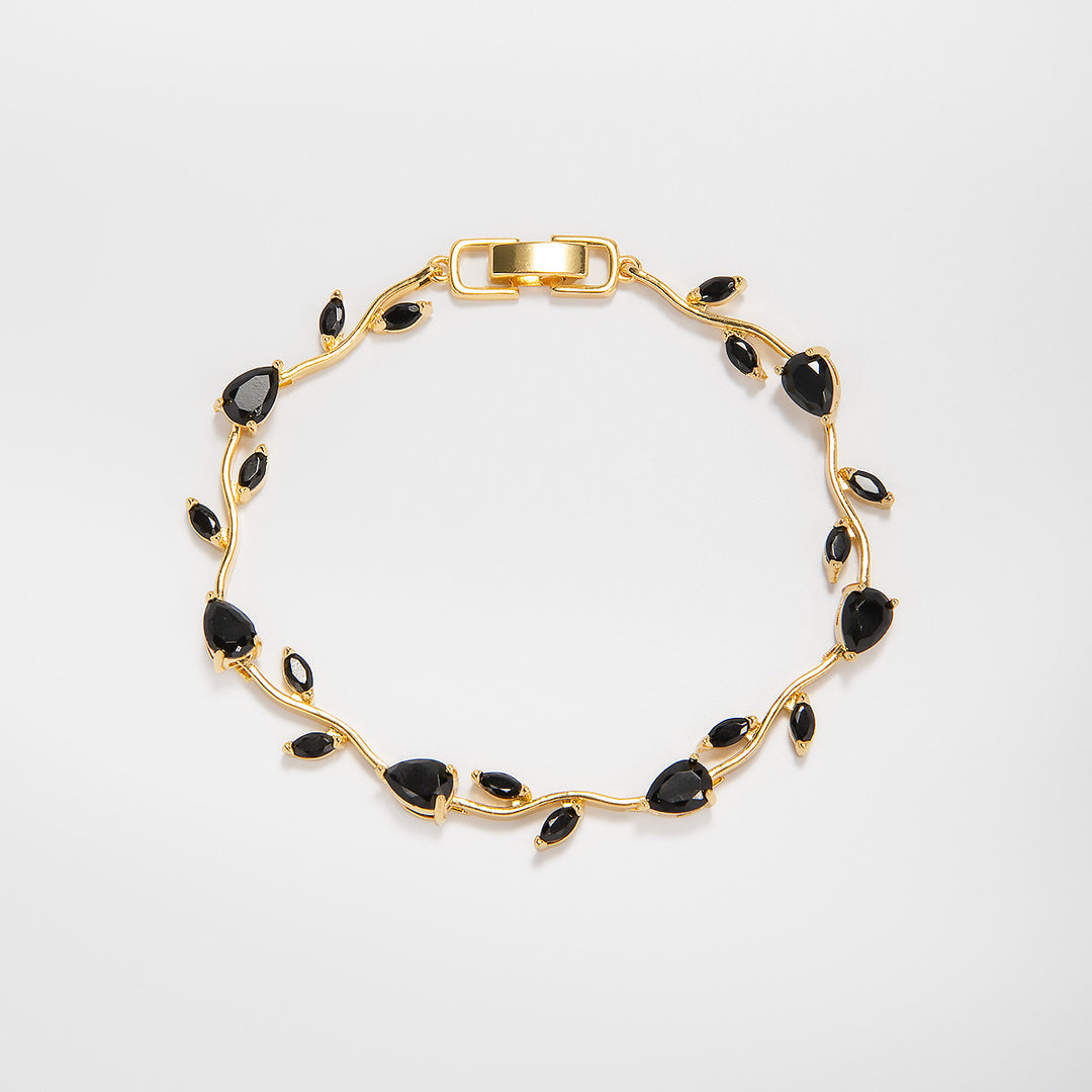 Elegante florale Design-Aussage-Armband Karnz