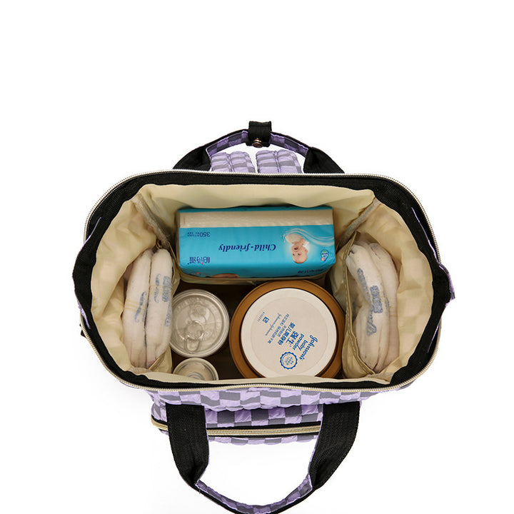 Kariertes Muster Rucksack Karnz