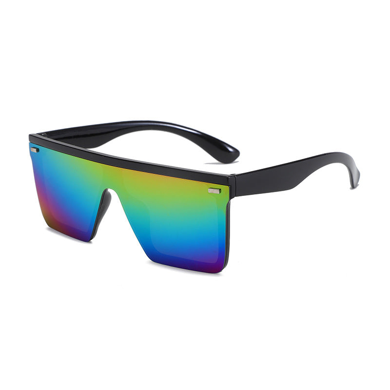 Damen Sportliche Oversized-Sonnenbrille mit modernem Rahmen Karnz