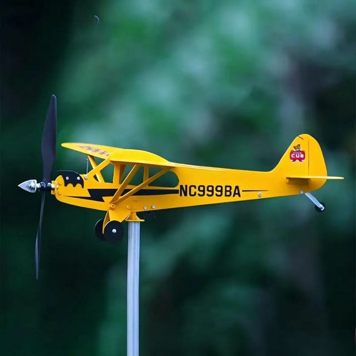 Dekorativer Flugzeug-Gartenstecker Karnz