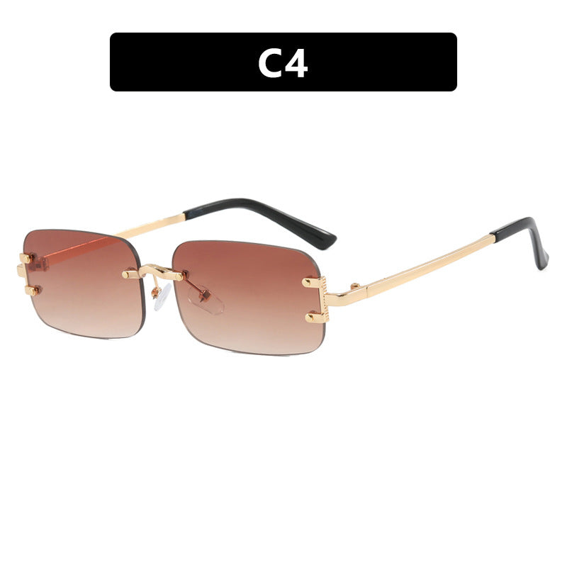 Damen quadratische Sonnenbrille mit hochwertigem Metallrahmen Karnz