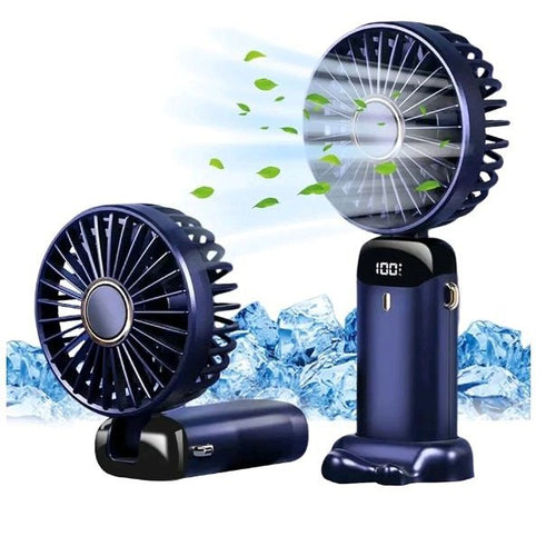 Tragbarer Mini Ventilator mit Usb Aufladung und Digitalanzeige Karnz