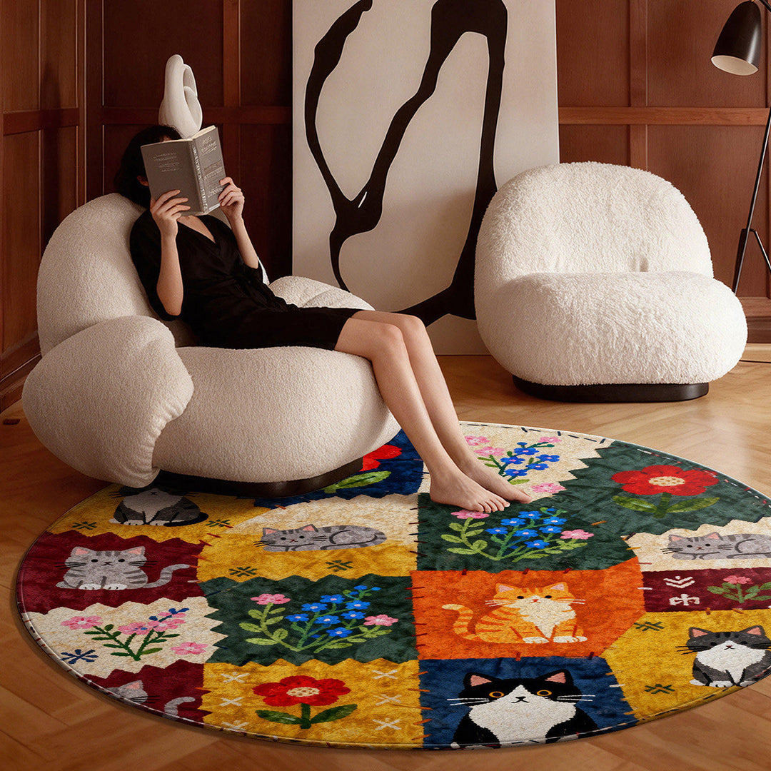 Kat-themed gemütlicher Teppich