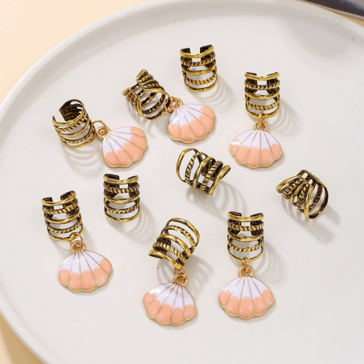 Stilvolle Haarclips mit Muschelmuster Karnz