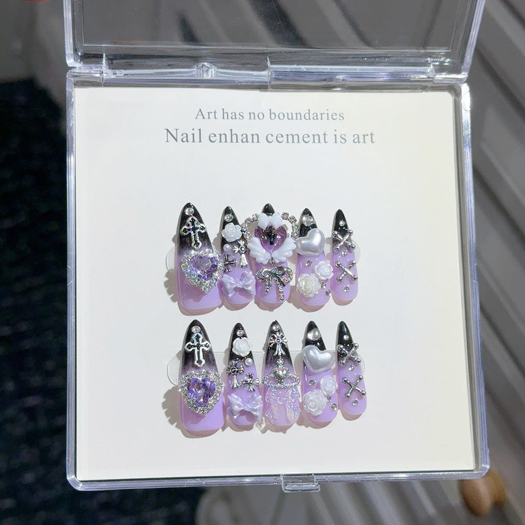 Ausgefallenes Press-On Nagel Set