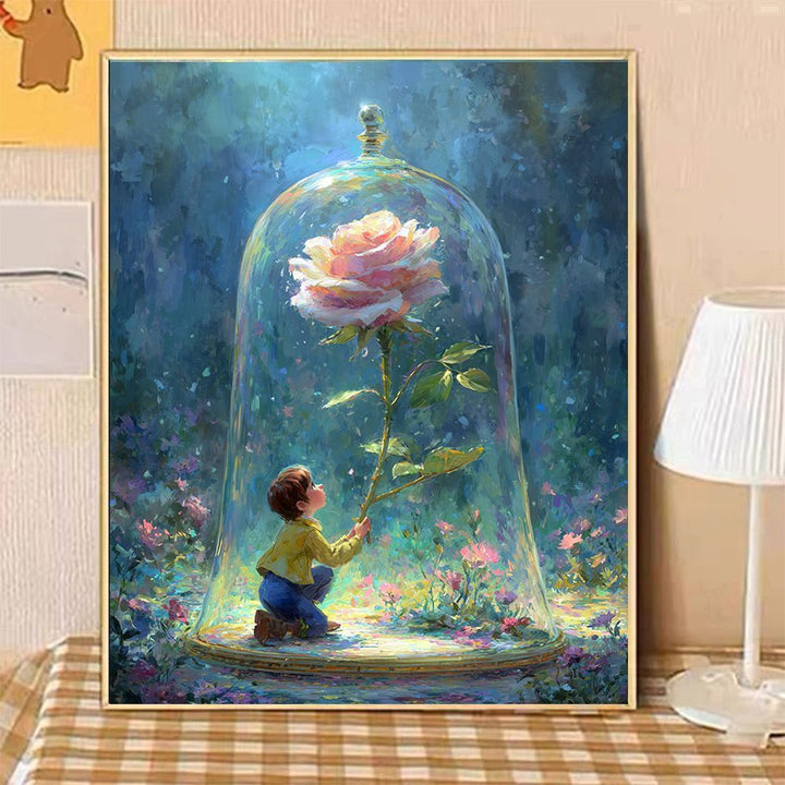 Verzaubertes Garten Fantasy Kunst Druck Karnz