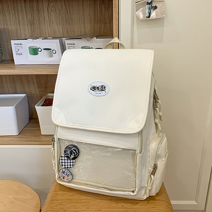Multi-Funktions-Rucksack mit transparentem Fach