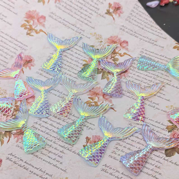 Glitzernde Meeresflossen Dekorationssteine Karnz