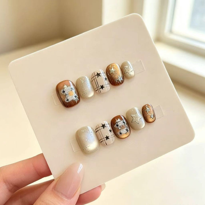 Stylische Nagelkunst Aufkleber Karnz