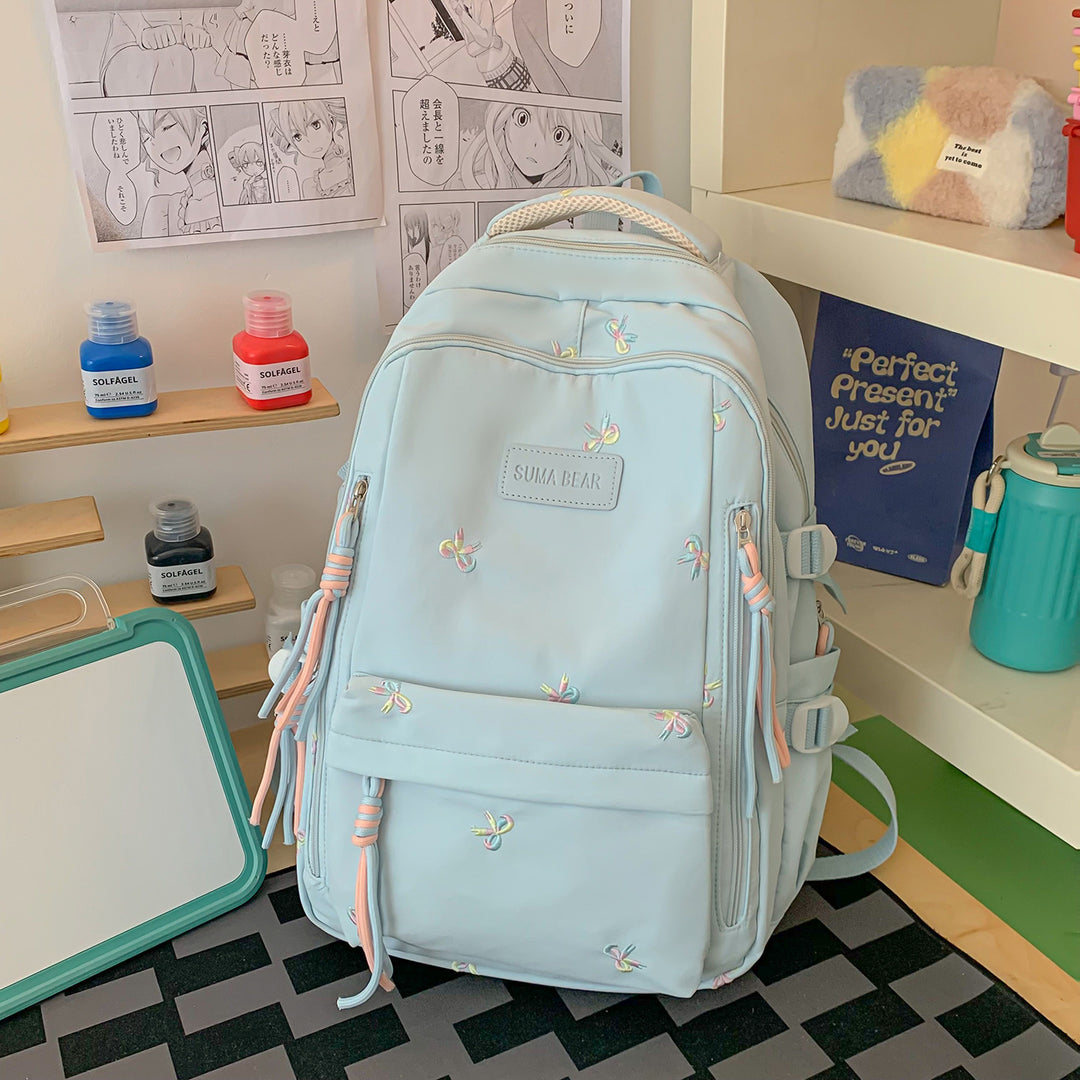 Stylische Bestickte Schulrucksack Karnz
