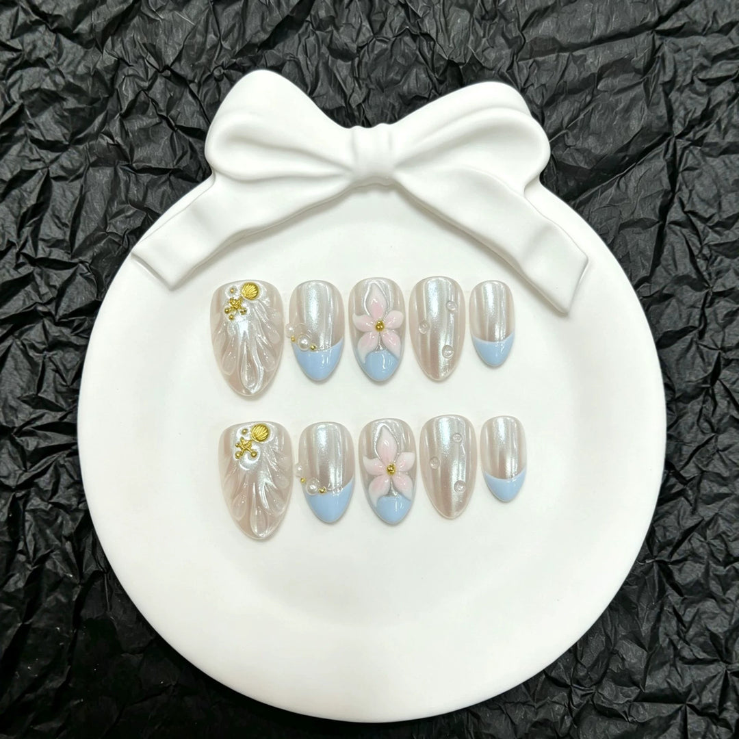 Premium Handwerklicher Press-On Nagel Set