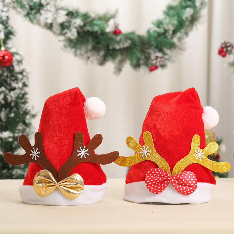 Festlicher Weihnachtsmann-Hut mit Rentierohren Karnz