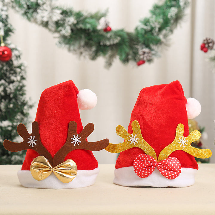 Festlicher Weihnachtsmann-Hut mit Rentierohren Karnz