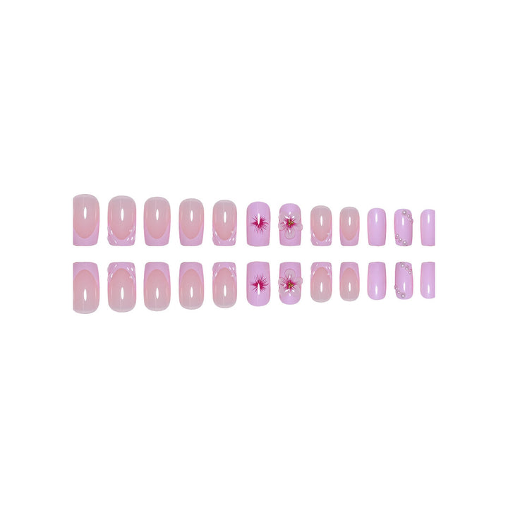 3D Florale Acryl-Nagelverstärkungen Karnz