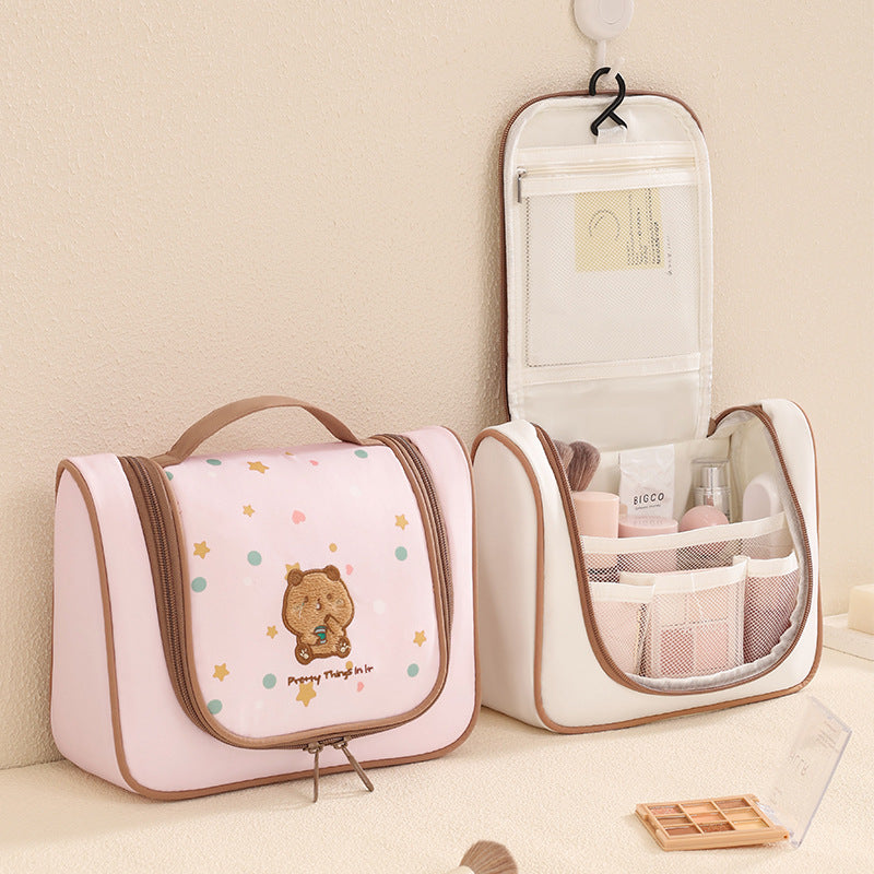 Süßer Cartoon-Druck Kosmetik Organizer Karnz