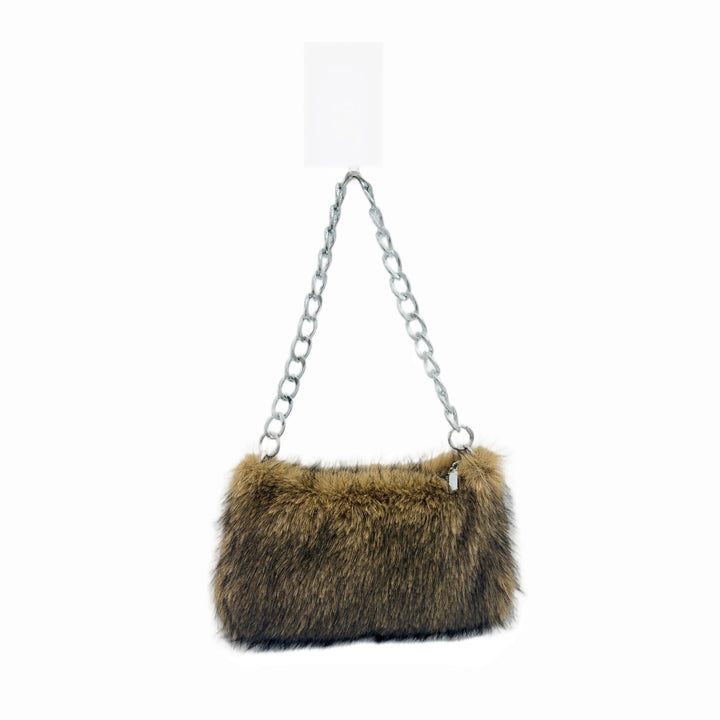 Faux Fur Clutch Tasche