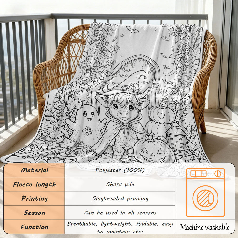 Gemütliche Halloween-Themen-Wurfdecke
