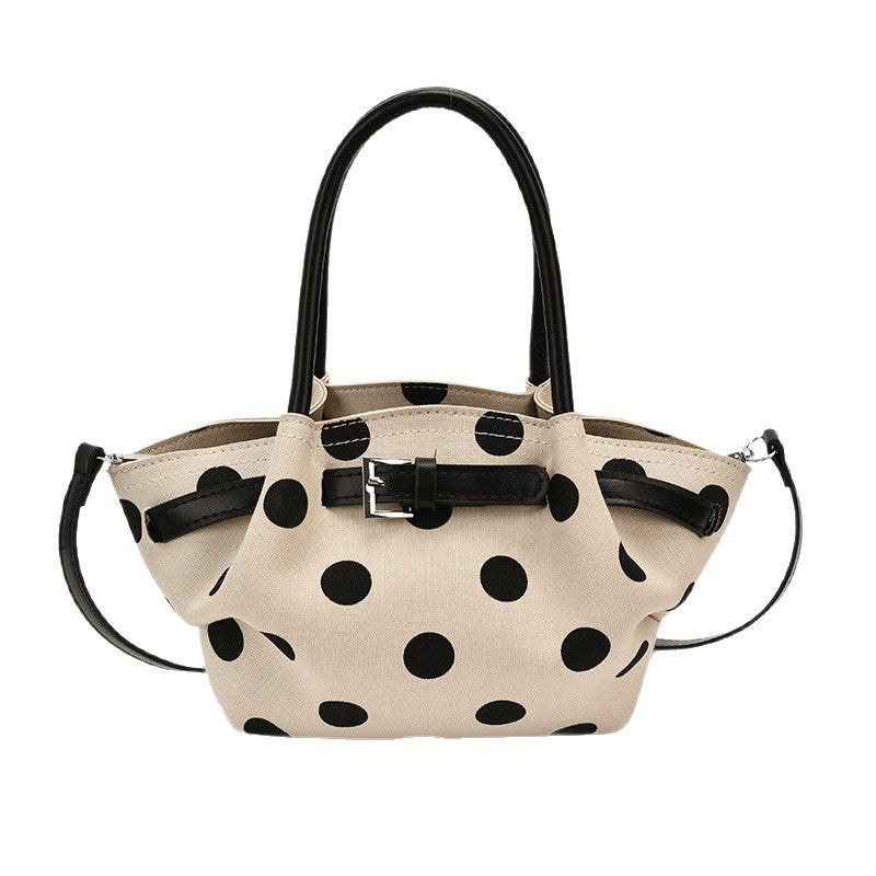 Polka Dot Strukturierte Handtasche Karnz