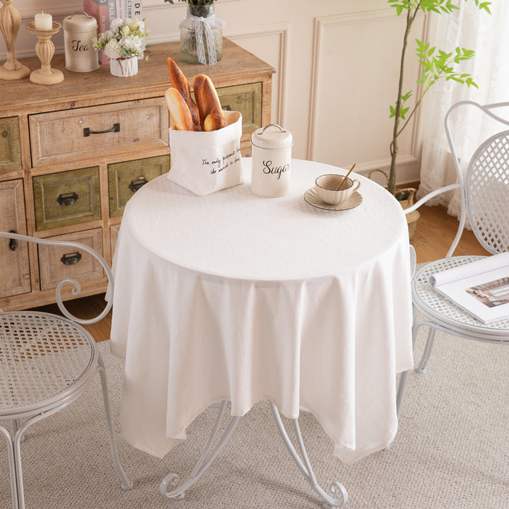 Elegante runde Tischdecke