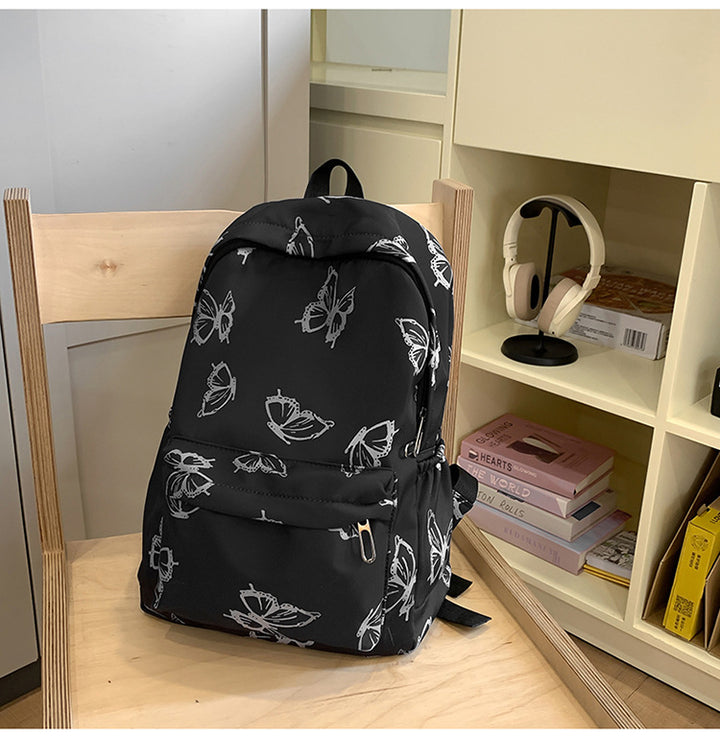 Stylischer Schmetterlingsdruck-Rucksack