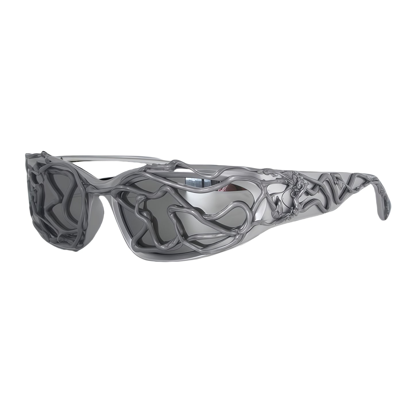 Damen Sportliche Sonnenbrille mit innovativem, strukturiertem Rahmen Karnz