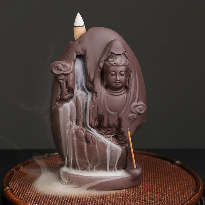Buddha-Themen Räucherwasserfall Halter