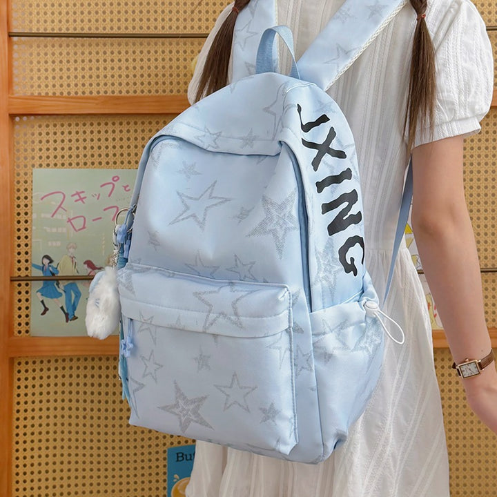 Stylische lässige mit Sternen verzierte Rucksack Karnz