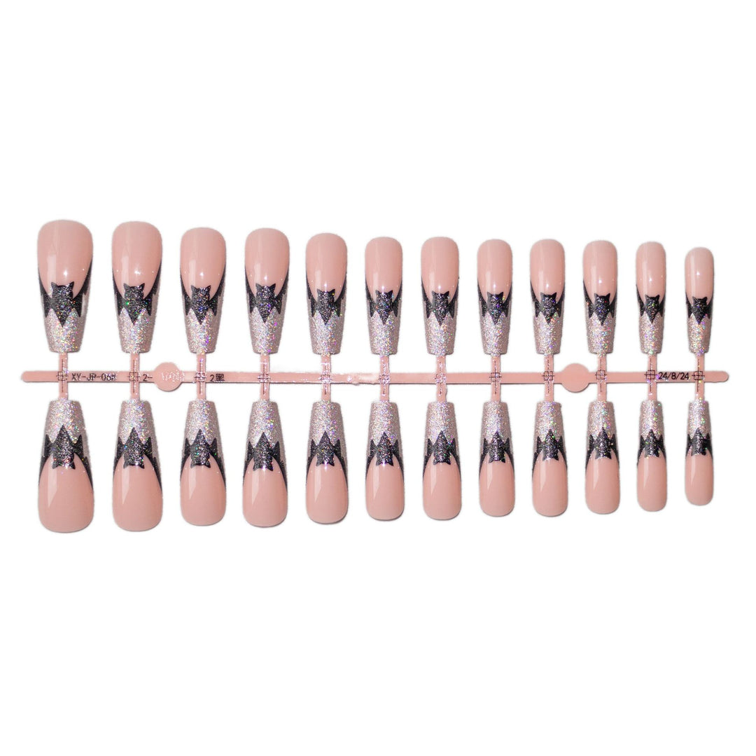 Halloween Themen Glitter Fledermaus Nagelkunst Set