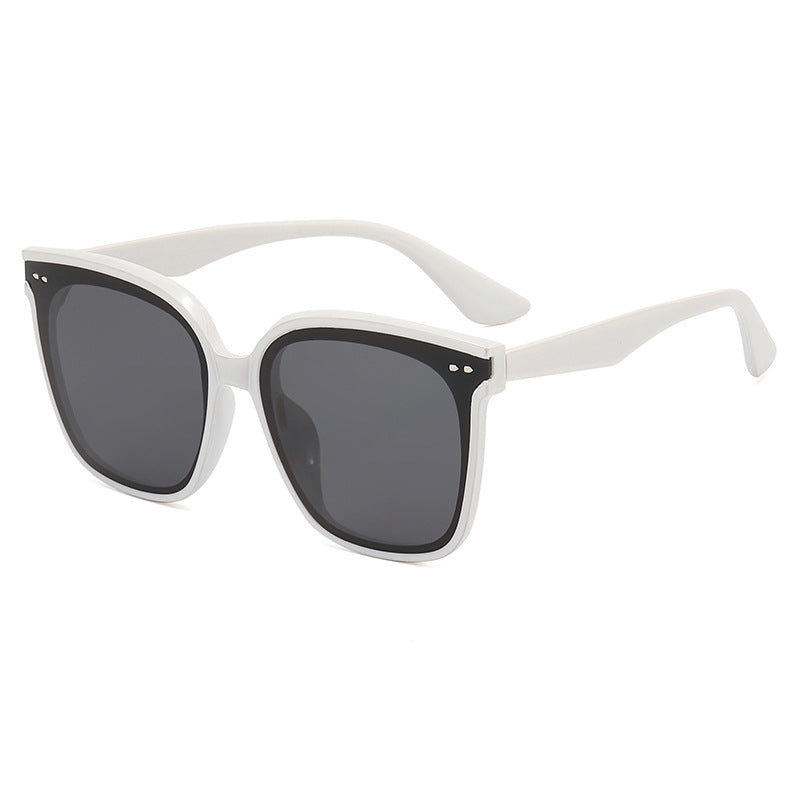 Damen quadratische Sonnenbrille mit verspiegeltem Farbverlauf Karnz
