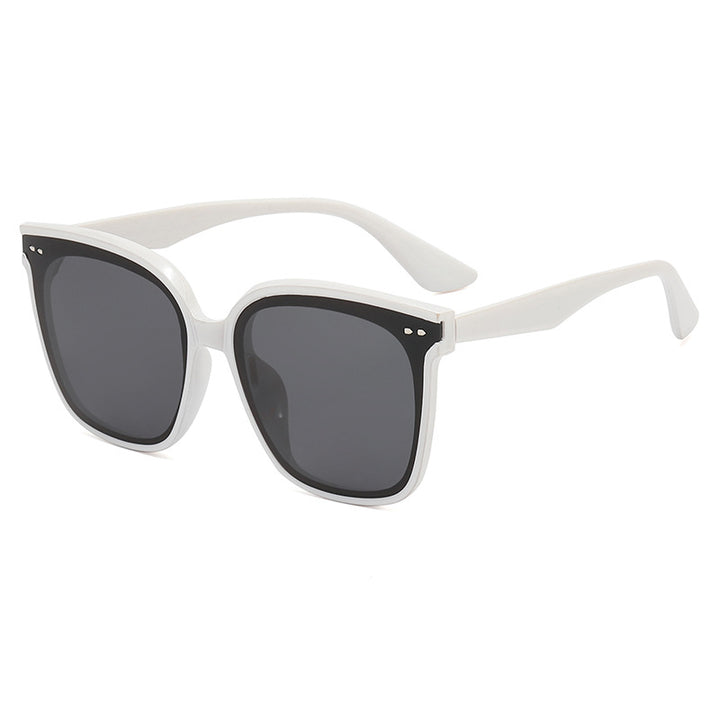 Damen quadratische Sonnenbrille mit verspiegeltem Farbverlauf Karnz