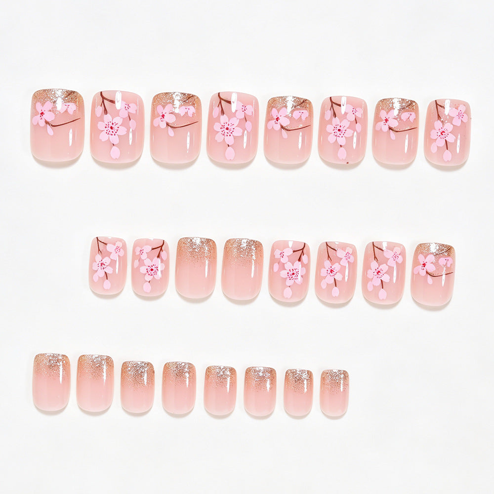Elegantes Florales Nagelkunst Design Kit Karnz