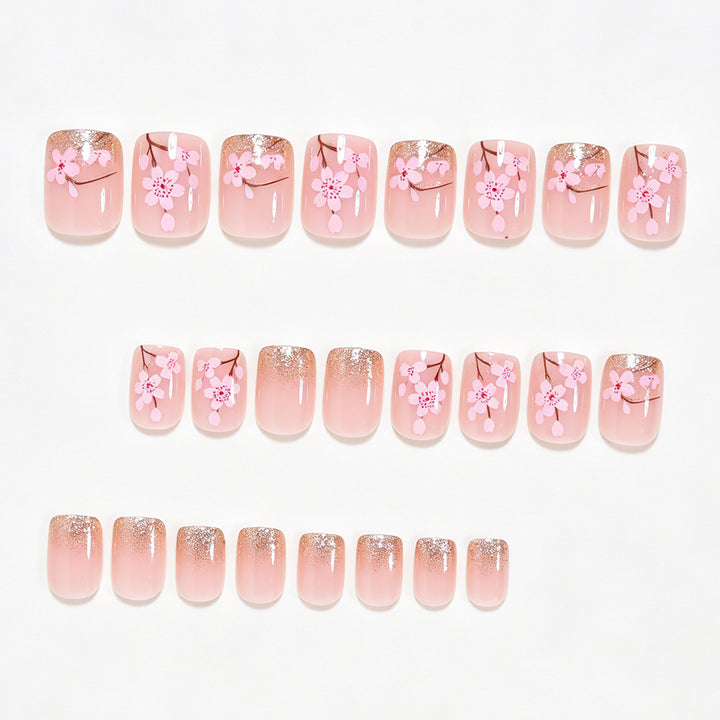 Elegantes Florales Nagelkunst Design Kit Karnz