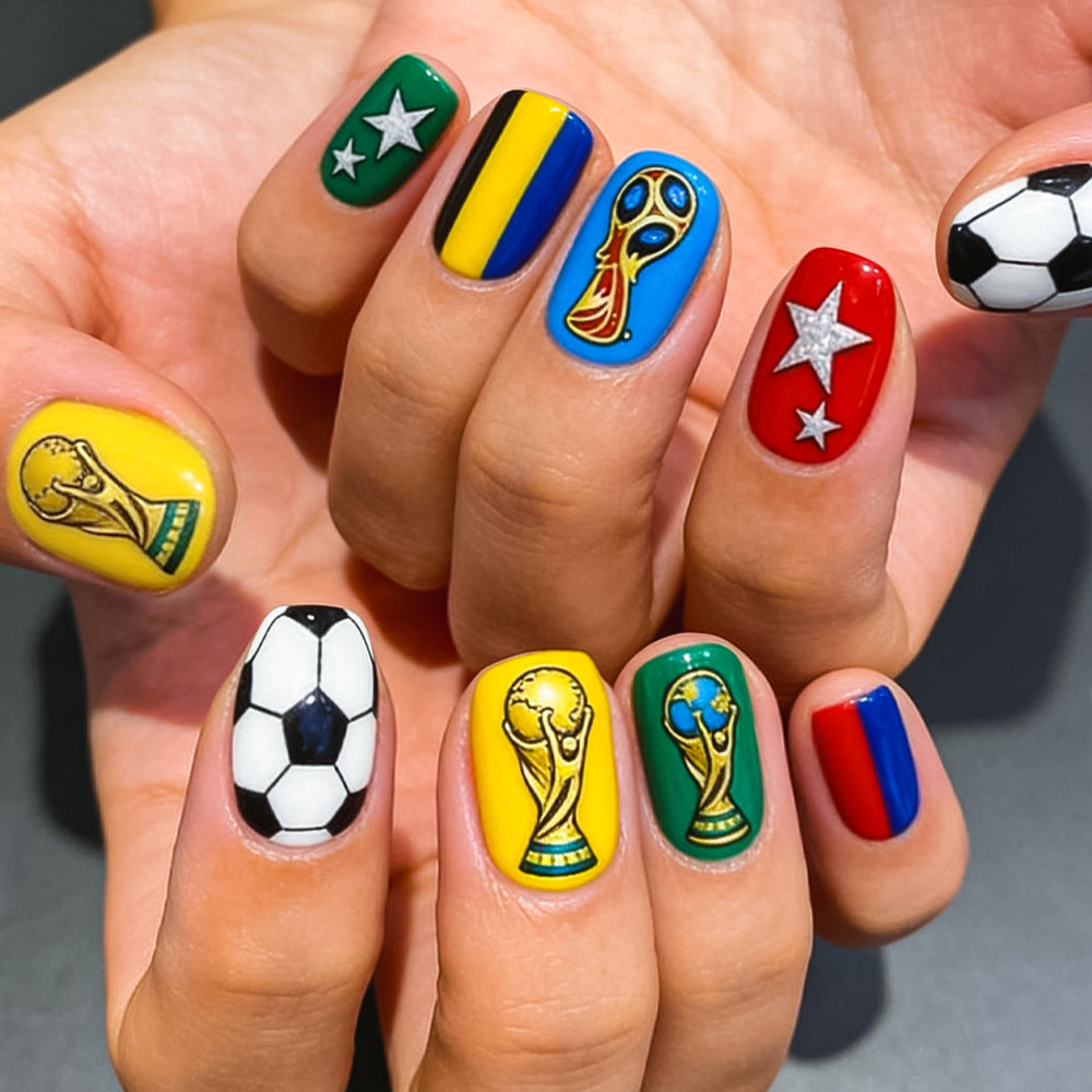 Sport-Themen Nagelkunst Set Karnz